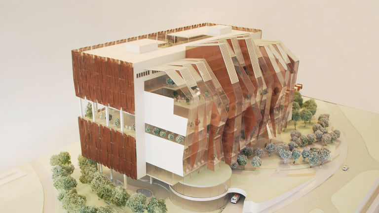 Physical concept model of the National Heart Centre, Singapore
