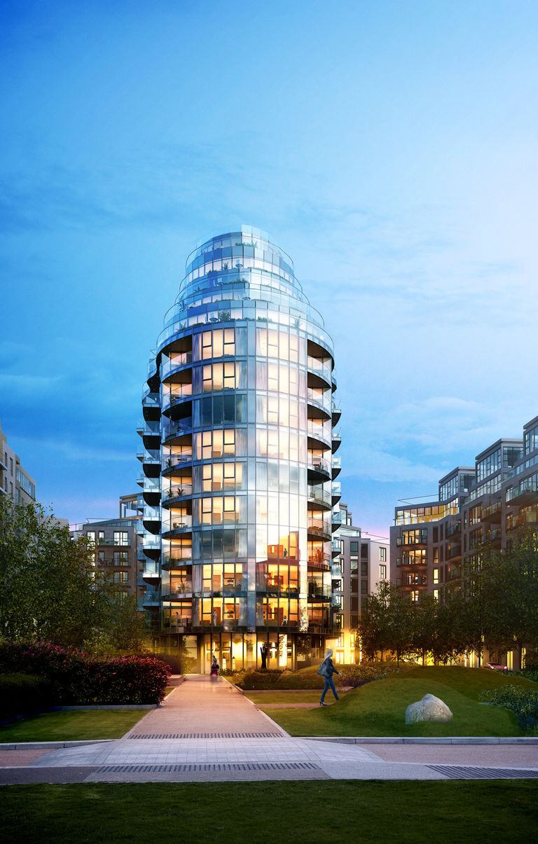 Pinnacle House at Battersea Reach residential development, London