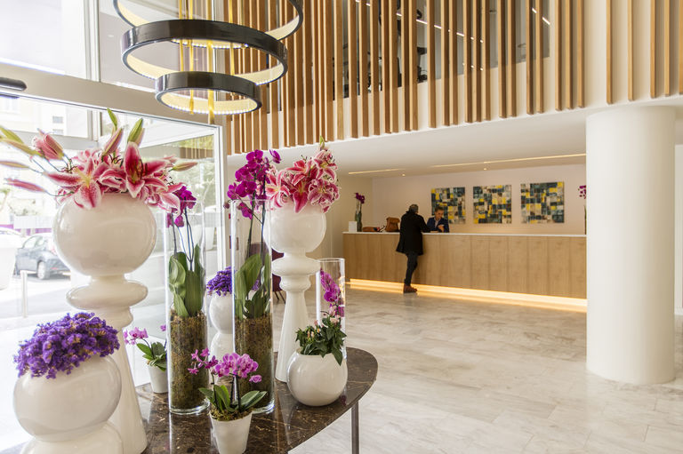 The main reception of the Avani Lisboa, redesigned by Broadway Malyan