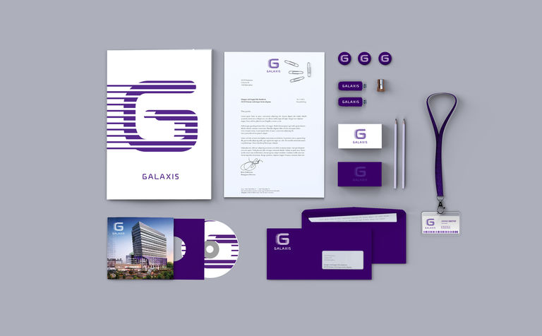 The Galaxis branding had to reflect the tech industries that will be using the building
