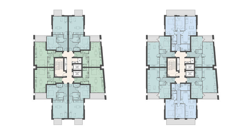 Typical floor plan, Rat and Parrot, Woking