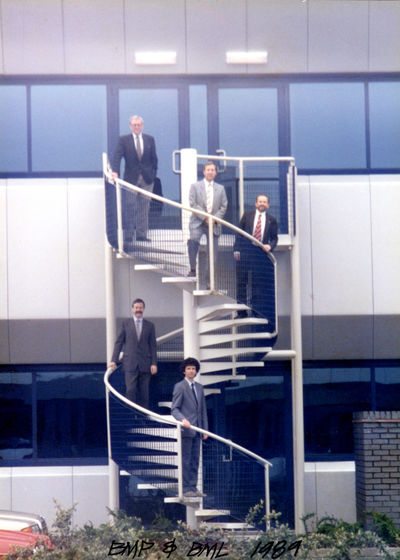 The Landscape and Planning team at Broadway Malyan in Weybridge in 1989.