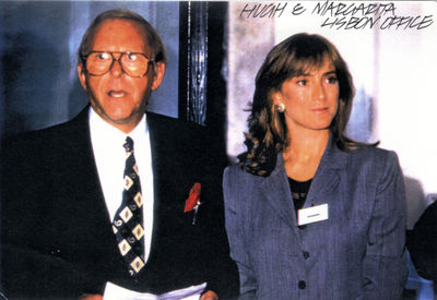 Margarida Caldeira at Lisbon office launch in 1995.