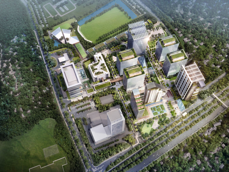 CIBIS Business Park, a masterplan comprising nine towers organised around a central square