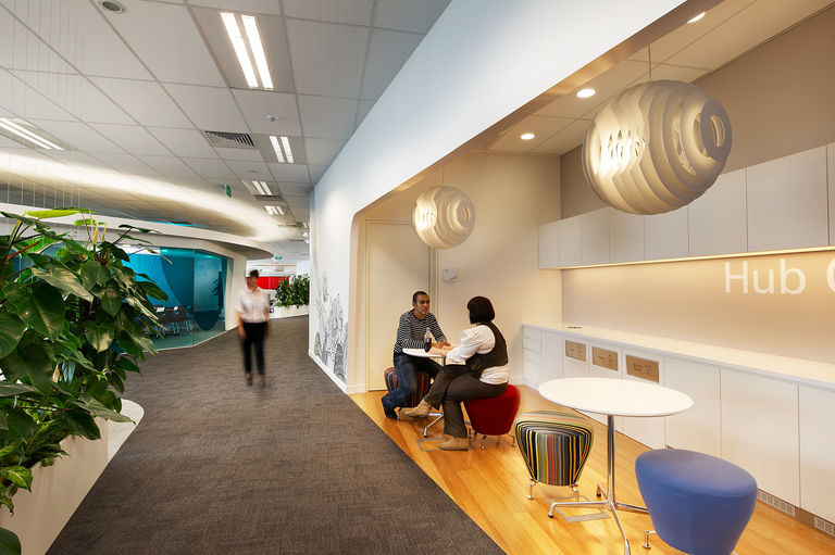 Meeting pods in the HSBC Headquarters Singapore, designed by Broadway Malyan