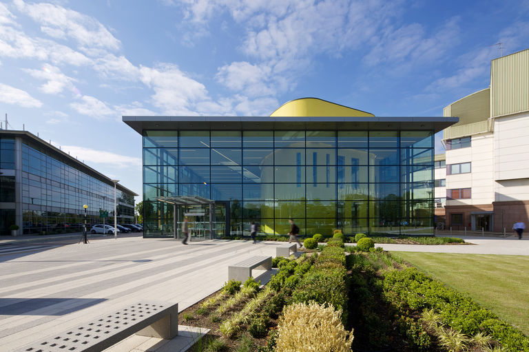 The BP Upstream Learning Centre at the Sunbury campus, designed by Broadway Malyan as an educational building.