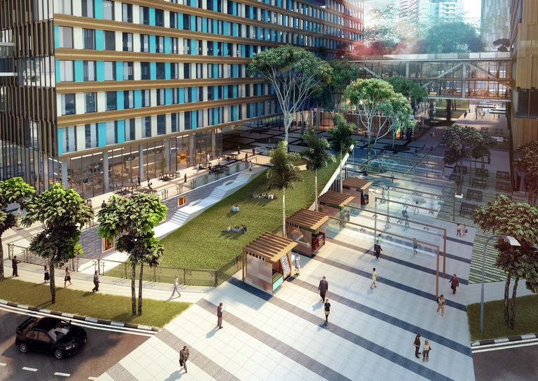 Health City Novena, Singapore, links existing healthcare facilities and the Lee Kong Chian School of Medicine