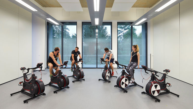 Photo of purpose built gymnasium and rehabilitation spaces at Coventry University's new Science and Health Building.