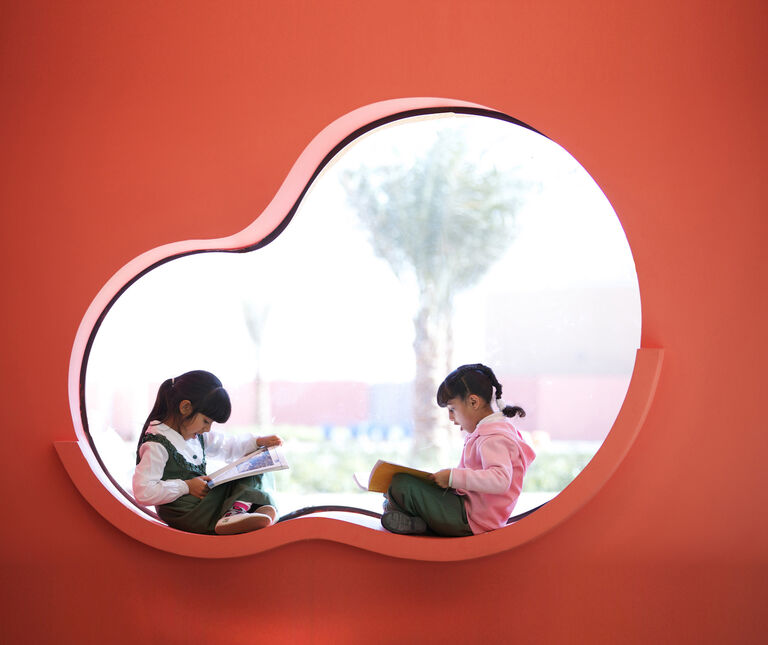 Break out space in use within ADEC school programme, UAE.