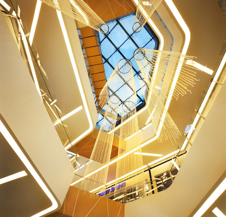 Skylight at Century City shopping centre in Makati City, the Philippines