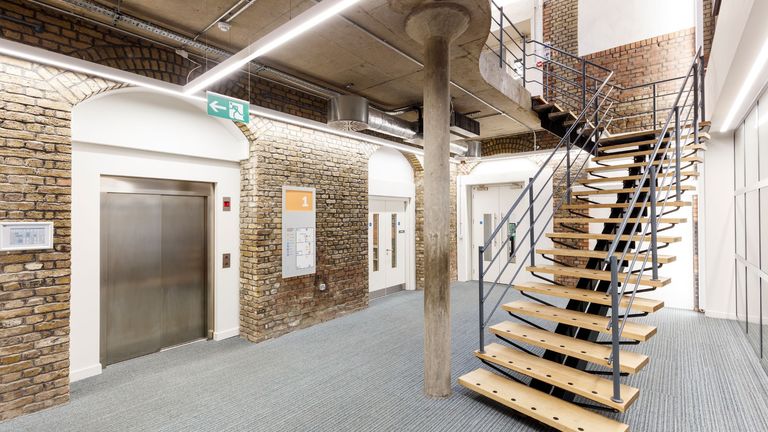 Interiors blending old and new at Springer Nature HQ