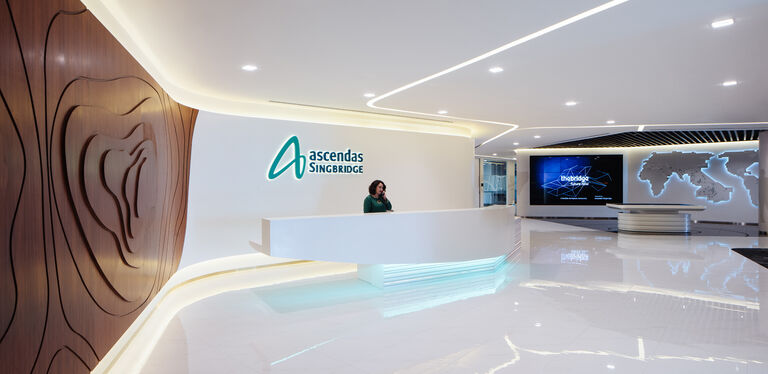 Branded interiors at Ascendas Singbridge